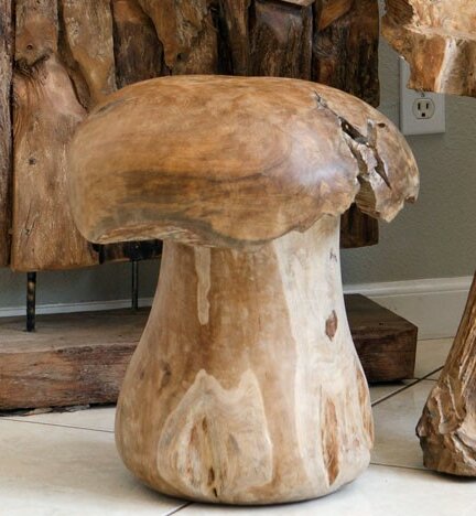 Wood 2025 mushroom stool